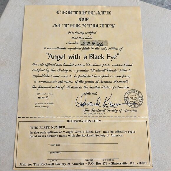 Norman Rockwell Collectable Plate - Picture 5 of 6